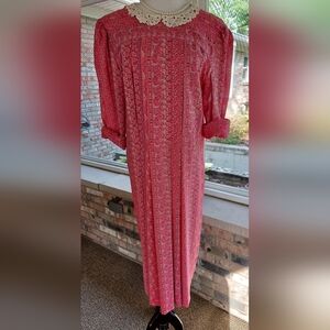 Vintage Schrader Sport 12 paisley print dress pink blue